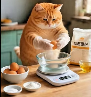 Cat Makes Cookies 