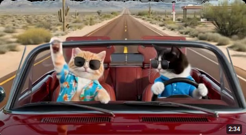 Cats on Road Trip