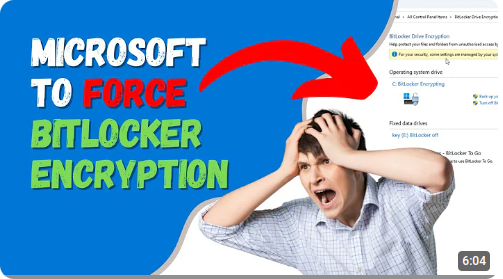 Microsoft Force Bitlocker