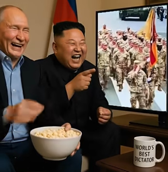 Kim and Putin Parade