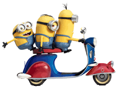 Minions on Scooter