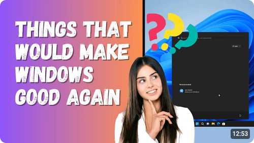 Make Windows Good Again